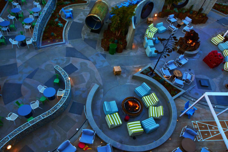 Outdoor Courtyard aerial